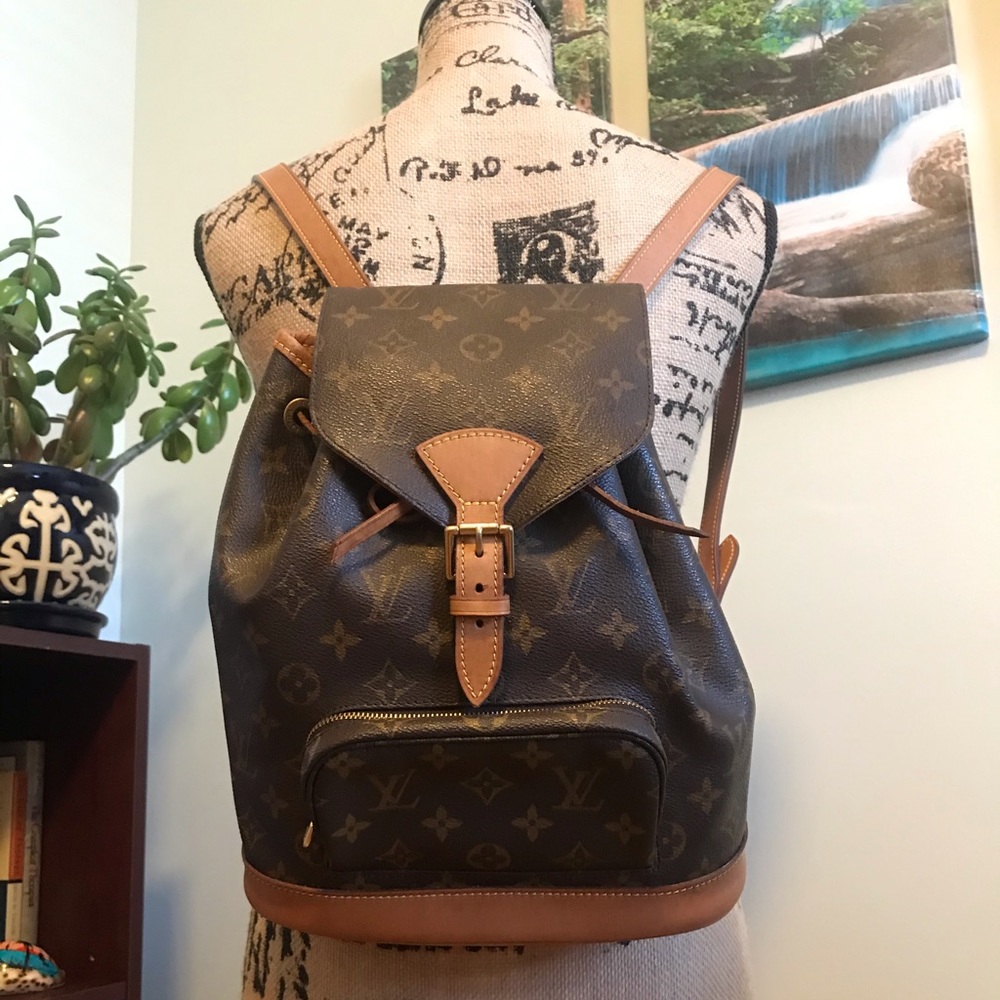 Authentic Louis Vuitton Montsouris MM Backpack